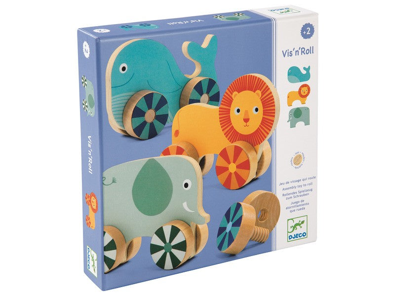 Šroubovací puzzle zvířátka