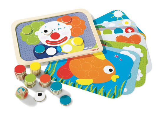 Magnetická dřevěná mozaika - set