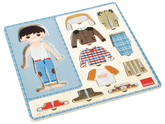 Puzzle - chlapec- oblečení