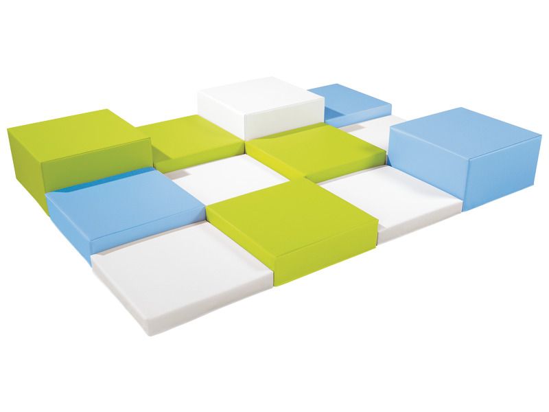 Puff čtverec 48x48x6, moduly pro malé děti (1-3 roky)
