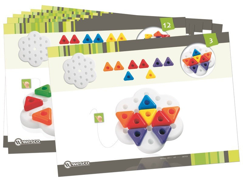 Návody pro batolata - moje první trojúhelníkové staveb. díly