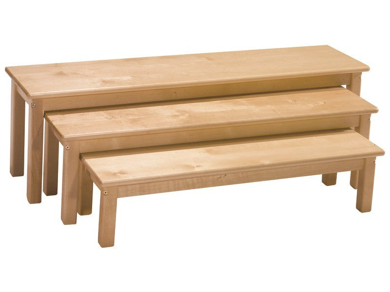 Sada zasouvací lavičky 3 ks