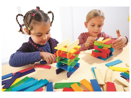 Stavebnice laťky - přírodní 120 ks