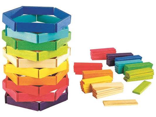 Stavebnice laťky barevné 300 ks