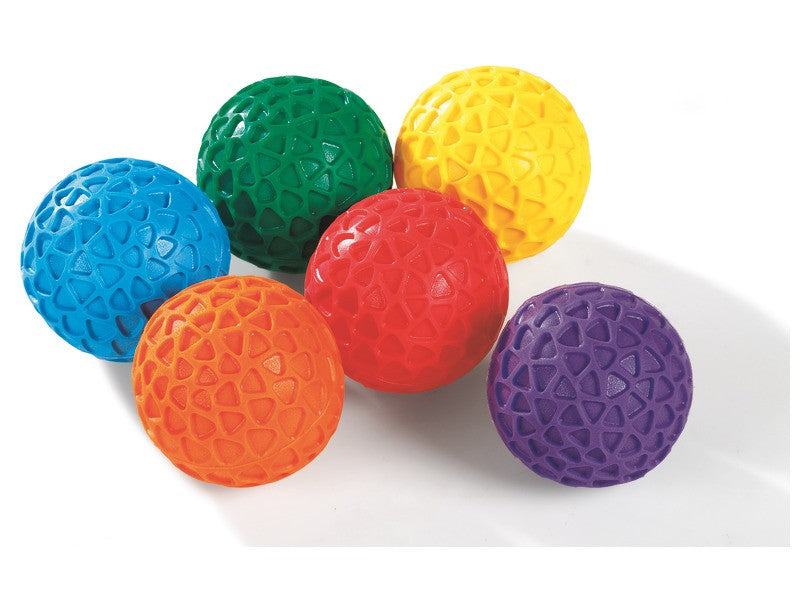 Flexi plástvové smyslové míčky sada 6 ks průměr 10 cm