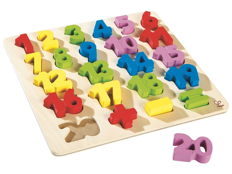 Vkládací puzzle písmena + čísla