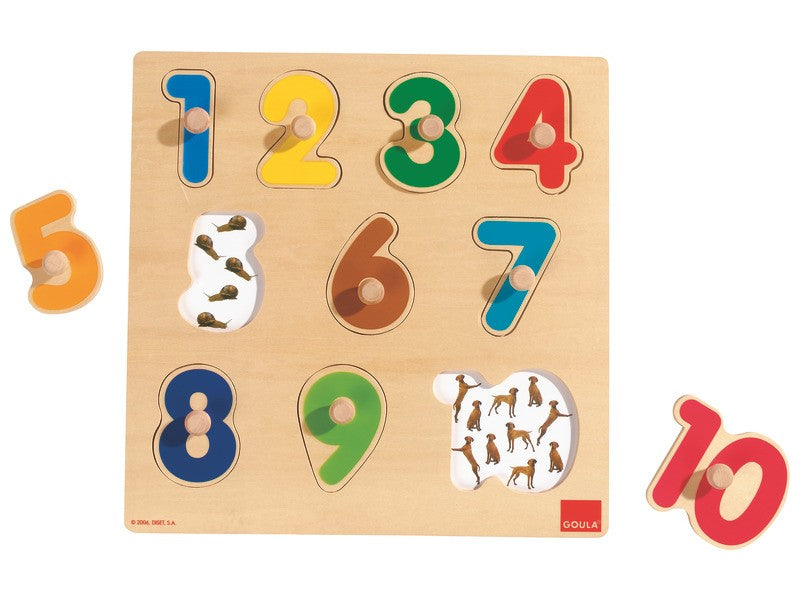 Vkládací puzzle čísla 1-10