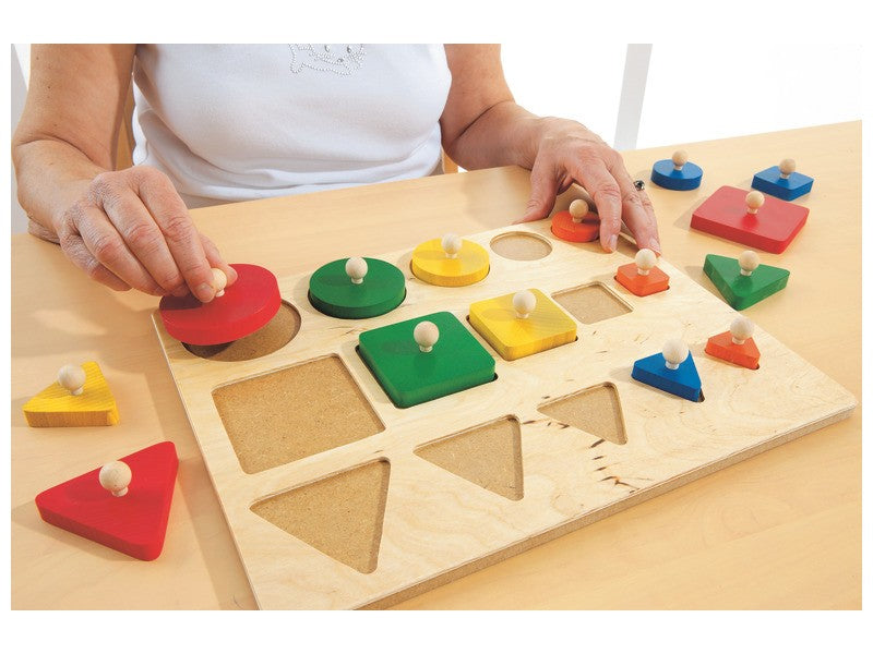 Vkládací puzzle tvary a velikosti