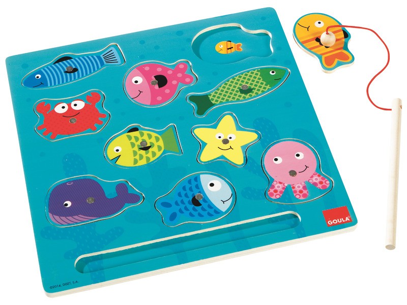 Vkládací magnetické puzzle ryby