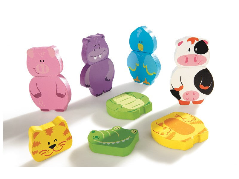 Magnetické zaměnitelné puzzle zvířata