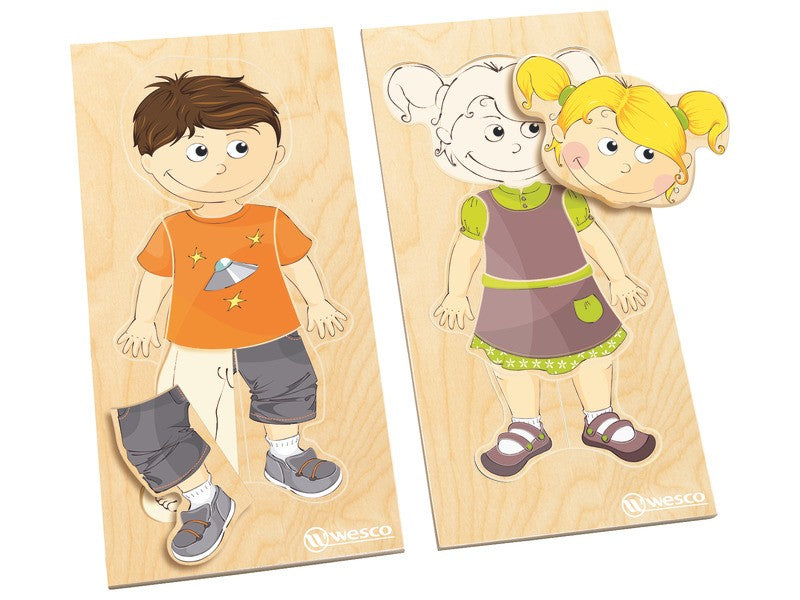 Puzzle chlapec a děvče