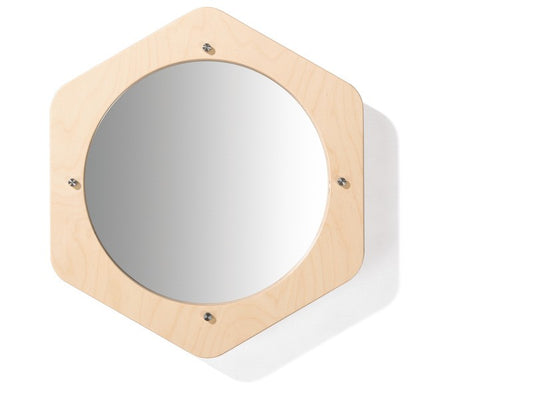 Šestiúhelníkový panel na zeď zrcadlo