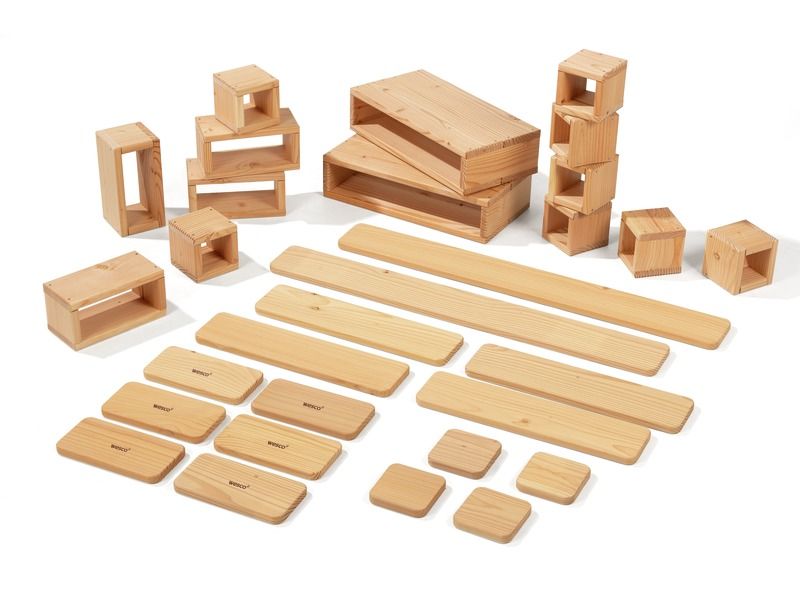 Stavební sada dřevěných prvků Elements