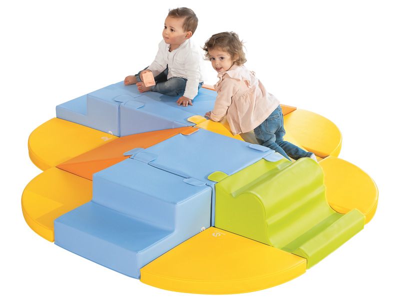 Půl kostka centrální 48x24 cm, moduly se suchým zipem pro malé děti (1-3 roky)