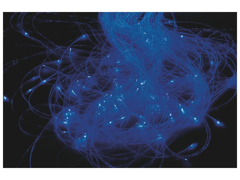 Svítící vlákna 200 ks, d 2 metry + zdroj světla