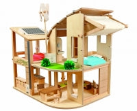 Zařízený ekologický dům d: 55 cm - š: 40 cm - v: 58 cm