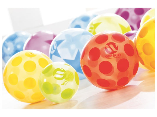 Míč na fotbal průhledný průměr 23 cm