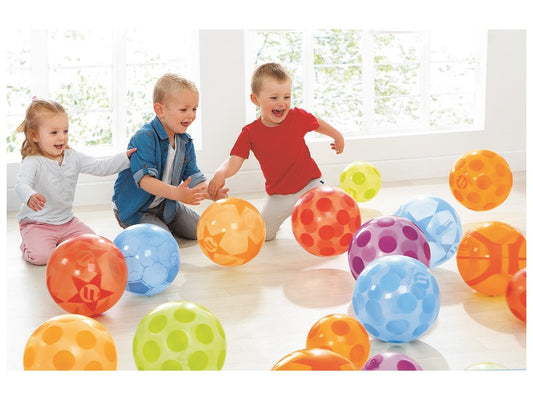 Míč volejbalový průhledný průměr 23 cm
