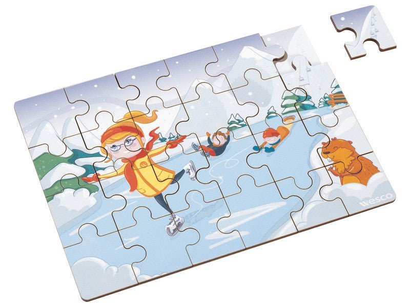 Puzzle roční období - zima